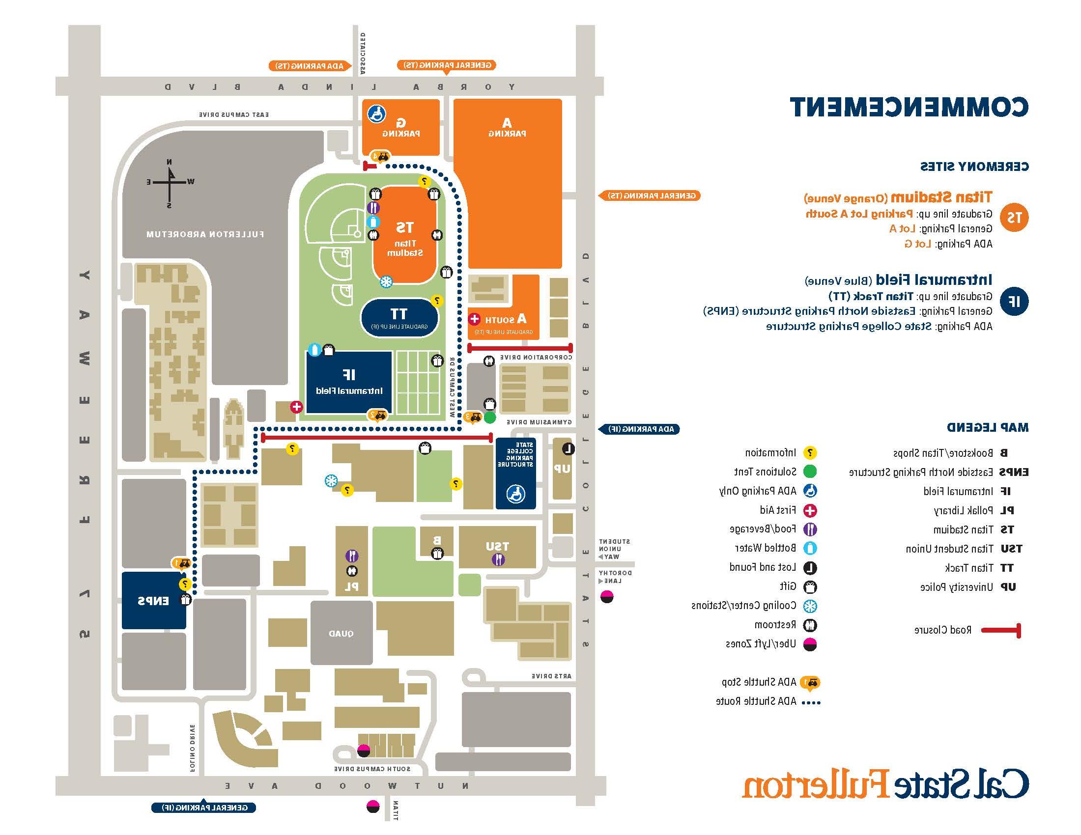 2024 Commencement Map